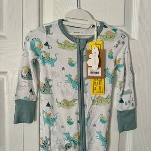NWT Angel Dear Convertible 2-way Zipper Romper, 6-12 months, Dragons